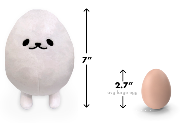 egg dog plush